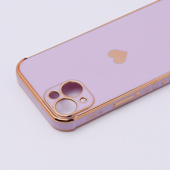 Case for Apple iPhone 13, Electro heart, purple