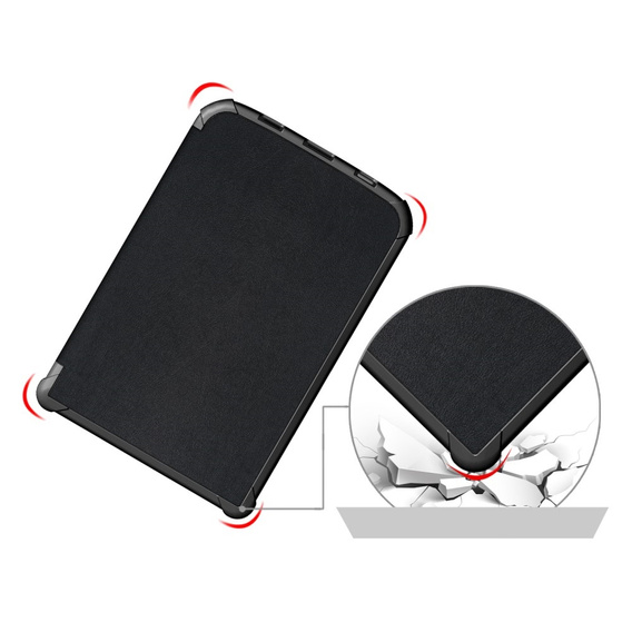 Case for PocketBook Touch Lux 4 5 606 616 627 628 632 633, Smartcase, black