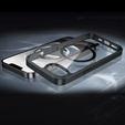 Magnetic Case for iPhone 16E, MagSafe, black + 9H tempered glass