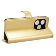 Flip case for Realme GT 6 / 6T, Crazy Horse Wallet, gold