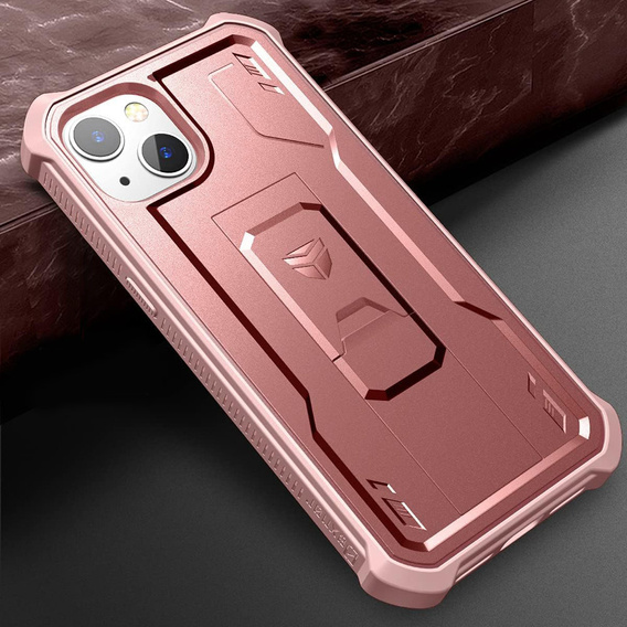 Armored case for iPhone 13 mini, Dexnor Full Body, pink rose gold