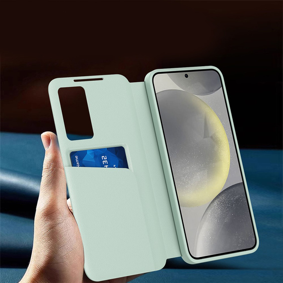 Smart View Wallet flip case for Samsung Galaxy S26, green