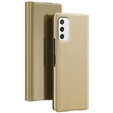 Case for Samsung Galaxy M52 5G, Clear View, gold