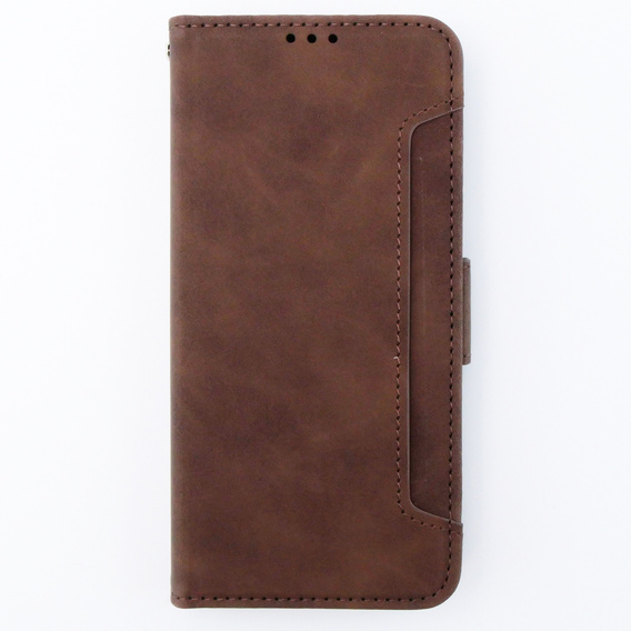 Flip case for Motorola Moto G54 5G, Card Slot, brown