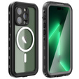 Waterproof case for iPhone 14 Pro Max, Redpepper, for MagSafe, black