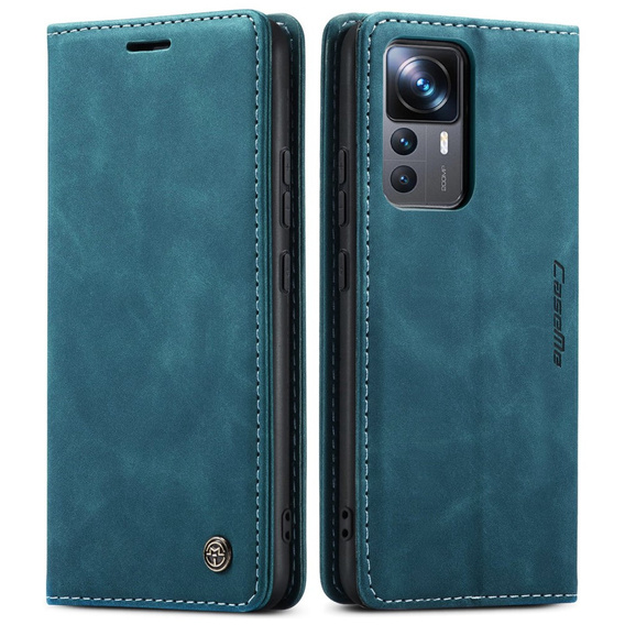 CASEME case for Xiaomi 12T / 12T Pro, Leather Wallet Case, turquoise