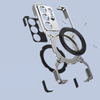 Case for Samsung Galaxy S25 Ultra, Kickstand Bumper, with lens cover, for MagSafe, silver