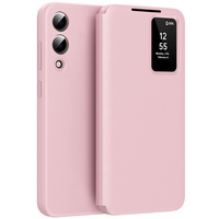 Flip case for Samsung Galaxy S25 Edge, Smart View Wallet, pink