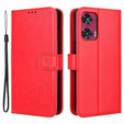 Flip case for Motorola Edge 50 Fusion 5G, Crazy Horse Wallet, red