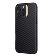Nillkin Armored Case for iPhone 16 Pro Max, Carbon Fiber, for Magsafe, gold