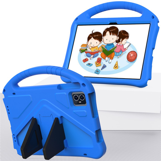 Children's case for T Tablet 2 5G, with stand and handle, blue