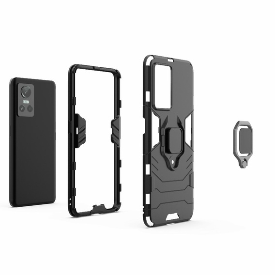 Case for Realme GT Neo 3, Kickstand Ring, black