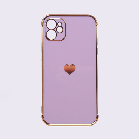 Case for Apple iPhone 11, Electro heart, purple