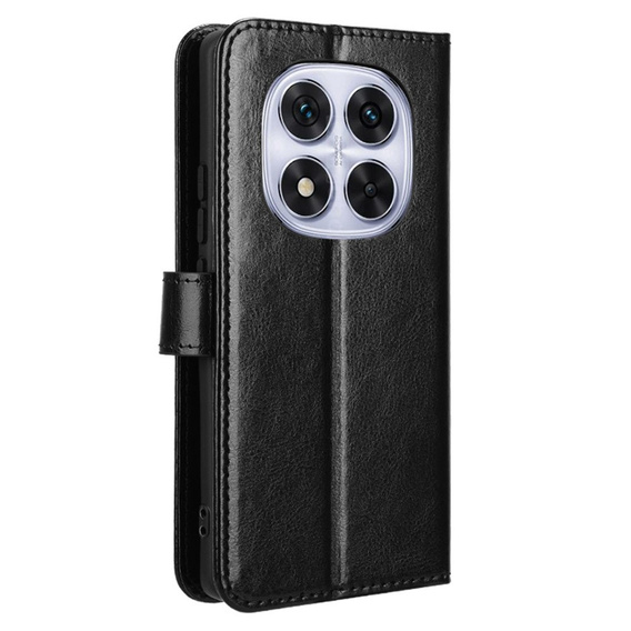 Flip case for Xiaomi Redmi Note 14 Pro+, Crazy Horse Wallet, black