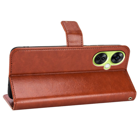 Flip case for OnePlus Nord CE 3 Lite 5G, Crazy Horse Wallet, brown