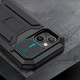 Case for iPhone 13 Mini, R-JUST CamShield Slide, armoured, black