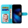 Flip case for Samsung Galaxy A35 5G, Wallet, Butterflies blue