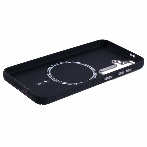 MagSafe's Samsung S25+ Plus Case, Carbon Fiber, black