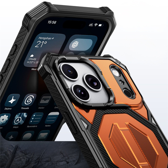 MagSafe-compatible protective case with stand for iPhone 17 Pro Max