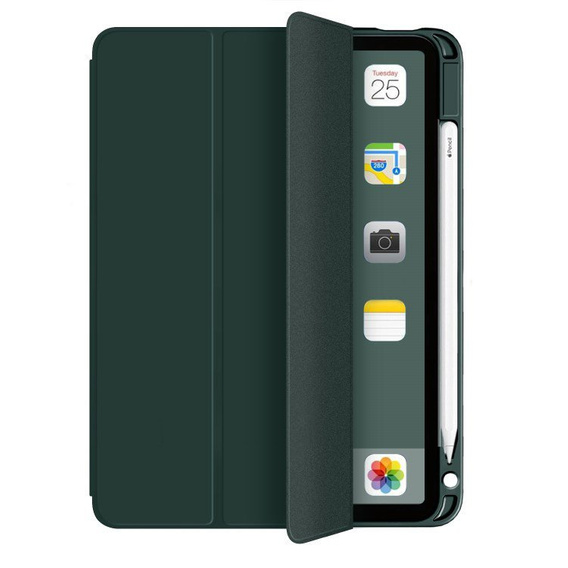 Case for iPad Air 4 2020 / Air 5 2022 10.9", Smartcase with stylus space, green