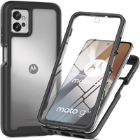 Case for Motorola Moto G32, Shockproof, with film, black