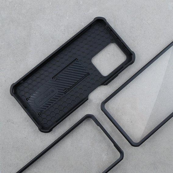 Armored case for Xiaomi Redmi Note 12 Pro 5G / POCO X5 Pro 5G, Dexnor Full Body (Two Frames), black
