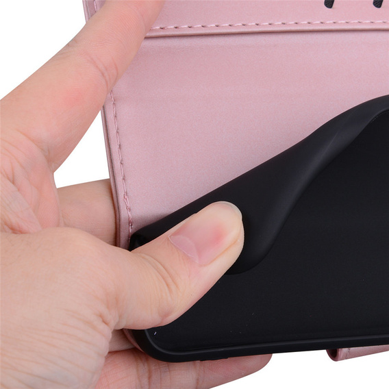Flip case for Motorola Moto G22, Wallet Bunny, pink