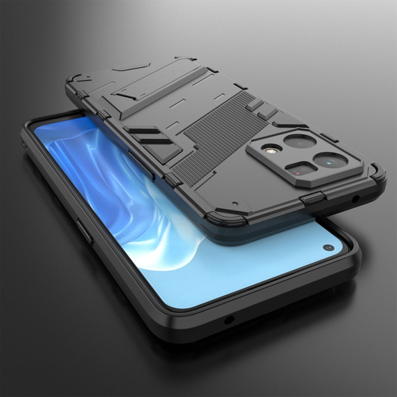Case for Oppo Reno7 4G, Military kickstand, blue