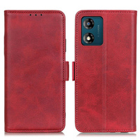 Flip case for Motorola Moto E13, Wallet, red