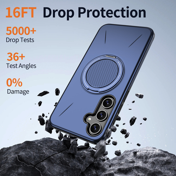 MagSafe case with stand for Samsung Galaxy A57 5G, blue