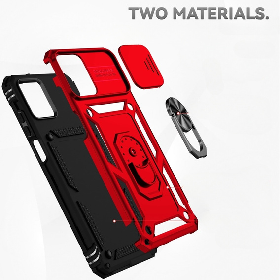 Case for Motorola Moto G32, CamShield Slide, red