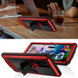 Armored case for Samsung Galaxy S23 Ultra, R-JUST CamShield Slide, red