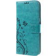 Flip case for Samsung Galaxy S7 Edge, Butterfly, blue