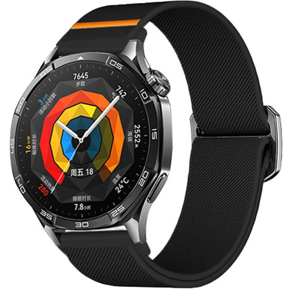 Nylon strap for Samsung Galaxy Watch Active 22mm, Black
