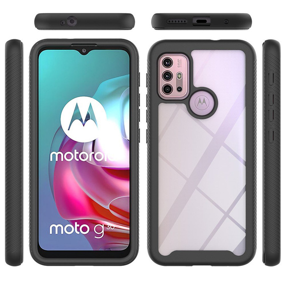 Case for Motorola Moto G10 / G20 / G30, Shockproof, with film, blue