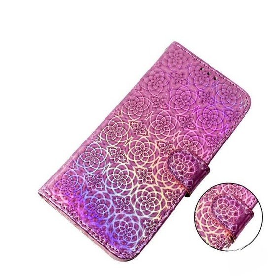 Flip case for Oppo A17, Wallet mandala, pink