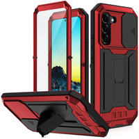 Armored case for Samsung Galaxy S22, R-JUST CamShield Slide, red