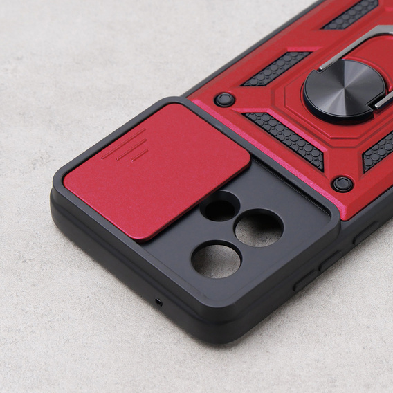 Case for Motorola Moto G84 5G, CamShield Slide, red