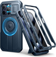 Armored case for iPhone 15 Pro Max, Dexnor CamProtect MagSafe, dark blue (Two frames)