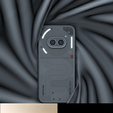 Case for Nothing Phone 2a, Fusion Hybrid, with camera protection, matt / black