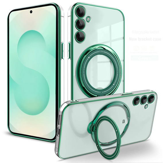Magnetic Case for Samsung Galaxy S25+ Plus, for MagSafe, green