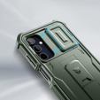 Armored case for Samsung Galaxy A15, Dexnor Full Body (Two Frames), green