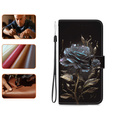 Flip case for Infinix Hot 40i, Wallet, Rose black