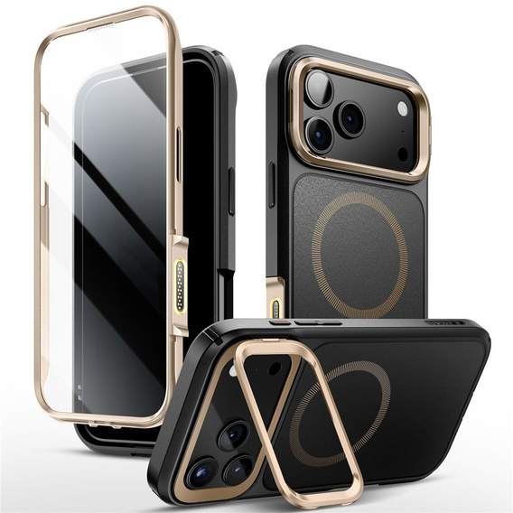 Supcase case for iPhone 17 Pro Max, IBLSN Ares Fip Magsafe, Desert Gold