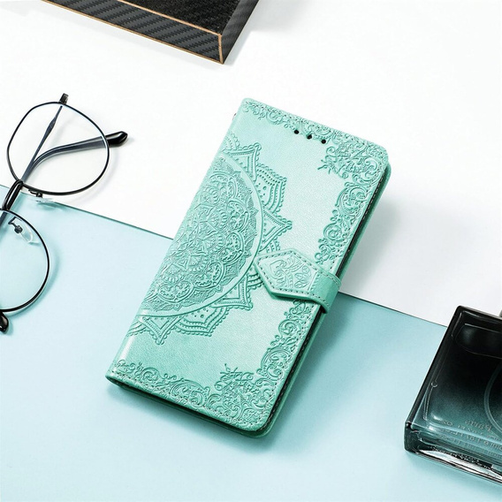 Flip case for Realme Note 50, Mandala, green