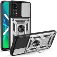 Case for Xiaomi Redmi Note 11, CamShield Slide, silver