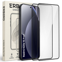 2x ERBORD 3D tempered glass for Xiaomi Redmi Note 15 Pro Plus 5G / Poco M8 Pro 5G