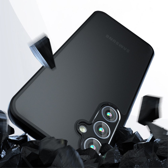 Case for Samsung Galaxy S24, Fusion Hybrid, with camera protection, transparent / black