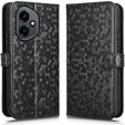 Flip case for Honor 400 5G, Wallet Rhombus, black