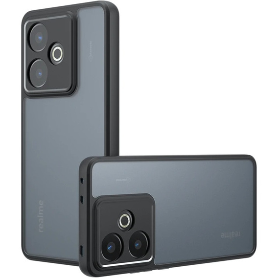 Case for Realme GT 7 / 7T, Fusion Hybrid, transparent / black